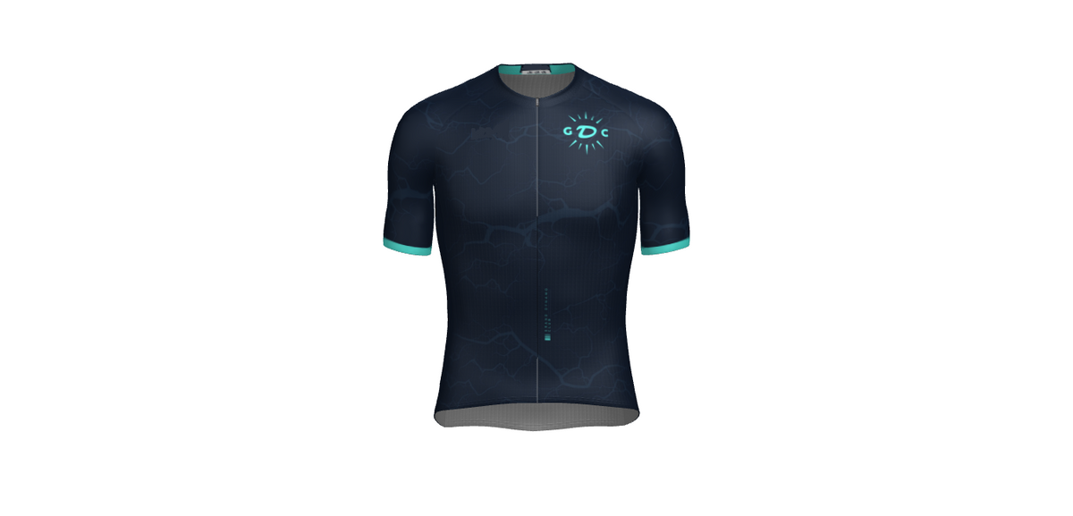 Maillot Lazer Blue manches courtes — produit seul